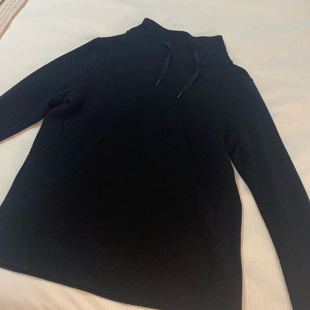 Spanx black mock turtleneck pullover | Medium